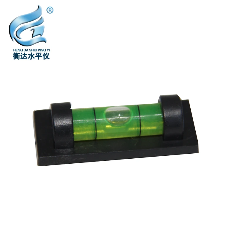 Di alta Precisione In Metallo Lungo Levell48 * 19*14mm Indicatore di Livello del Nero di Plastica Trasparente Borsette Cilindrico