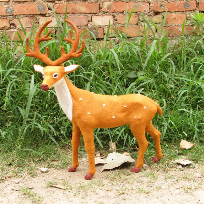 

big creative simulation deer toy handicraft standing deer doll gift about 41x52cm 1601