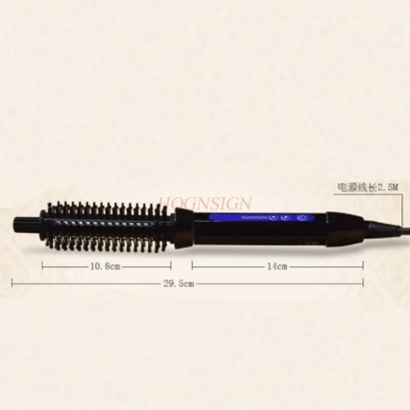 Anti-scalding Ceramic Electric Hair Comb Does Not Hurt Straight Round Bar Dual-use Men\'s Buckle Short Hair Pear Head Perm Sale