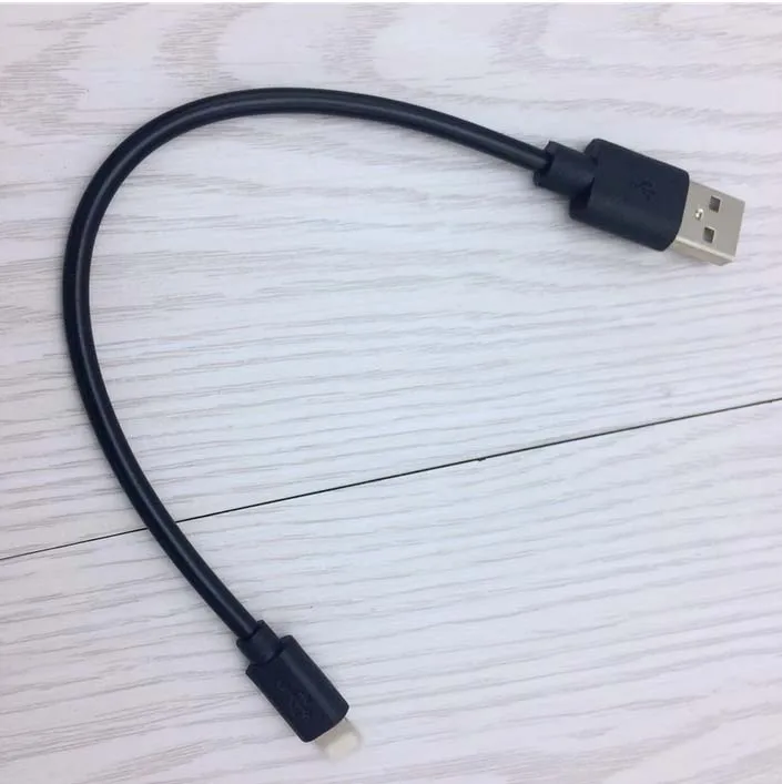 10pcs 15CM 2A Short Micro USB Data Charger Cable for cell phone power bank black