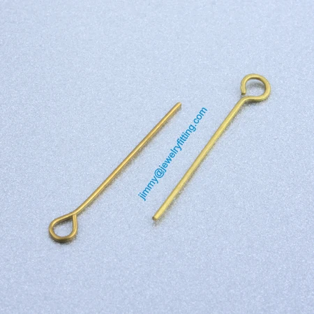 

2013 Jewelry Making findings Raw Brass Eye Pins ;Scarf Pins findings 0.5*20mm shipping free