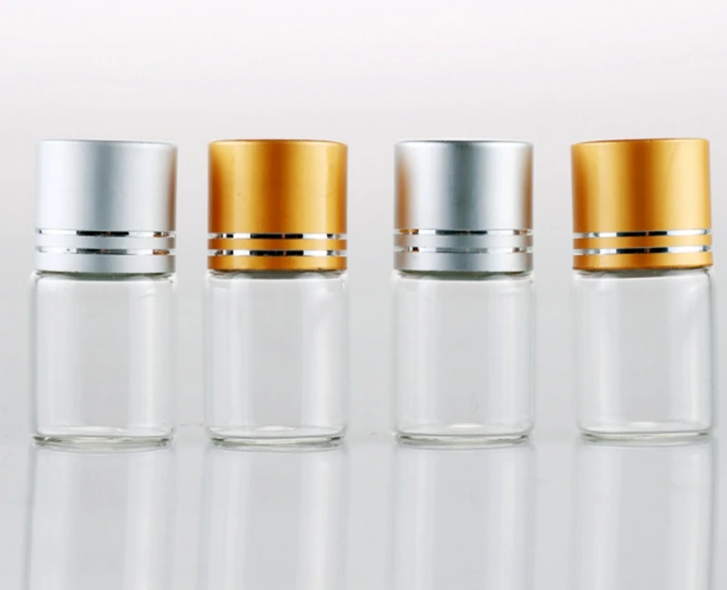 500pcs/lot 8g Transparent glass bottle With inner stopper 8ml Essential Oil Eye Cream Bottling Sample Vial bottles