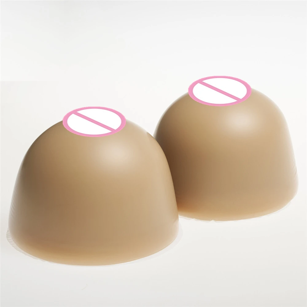 Super Cup Silicone Breast 4600g/Pair Transgender Crossdresser False Breast Drag Queen CD TD Fake Artificial Brown Breast Form