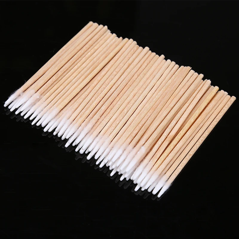 100pcs/lot Cotton Swab Cleaning Tools For iPhone Samsung Huawei Charging Port Headphone Hole Cleaner Phone Repair Tools