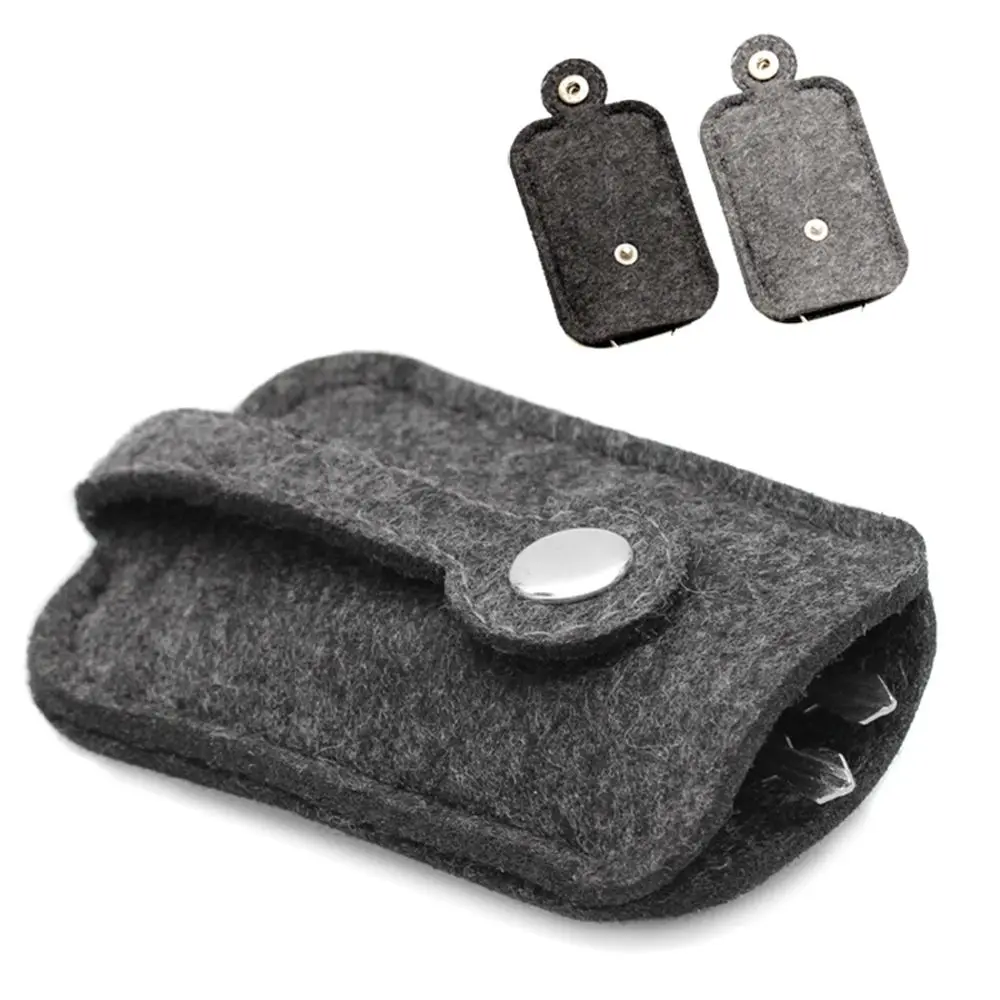 

NEW 1Pcs Fashion Car Key Bag Wallet Purse Woolen Felt Keychain Holder Pocket Keys Organizer Pouch Case Bag for Men Housekeeper