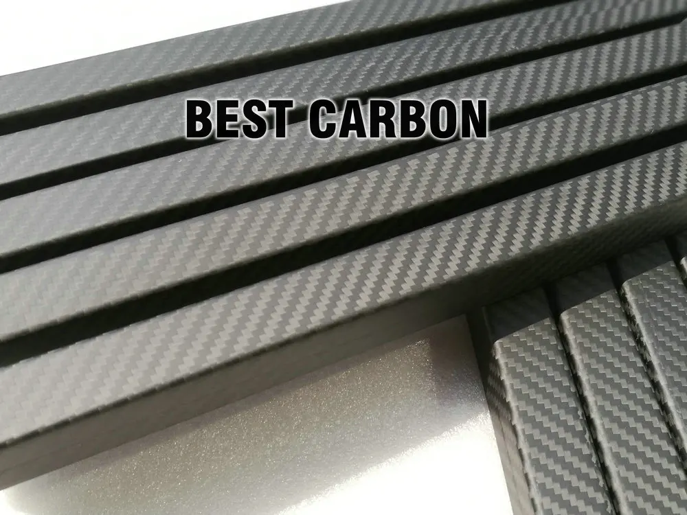 FREE SHIPING shorter 3K twill matte square carbon fiber tube 25mm x 23mm