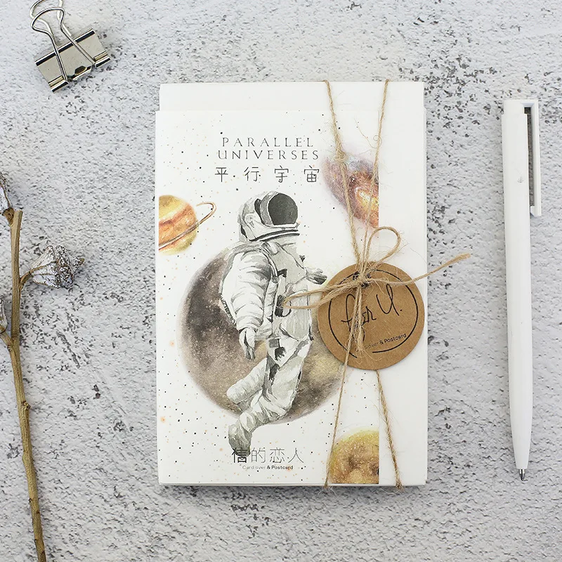 30 Sheets/Set Novelty Parallel Universe Postcard /Greeting Card/Message Card/Birthday Letter Envelope Gift Card