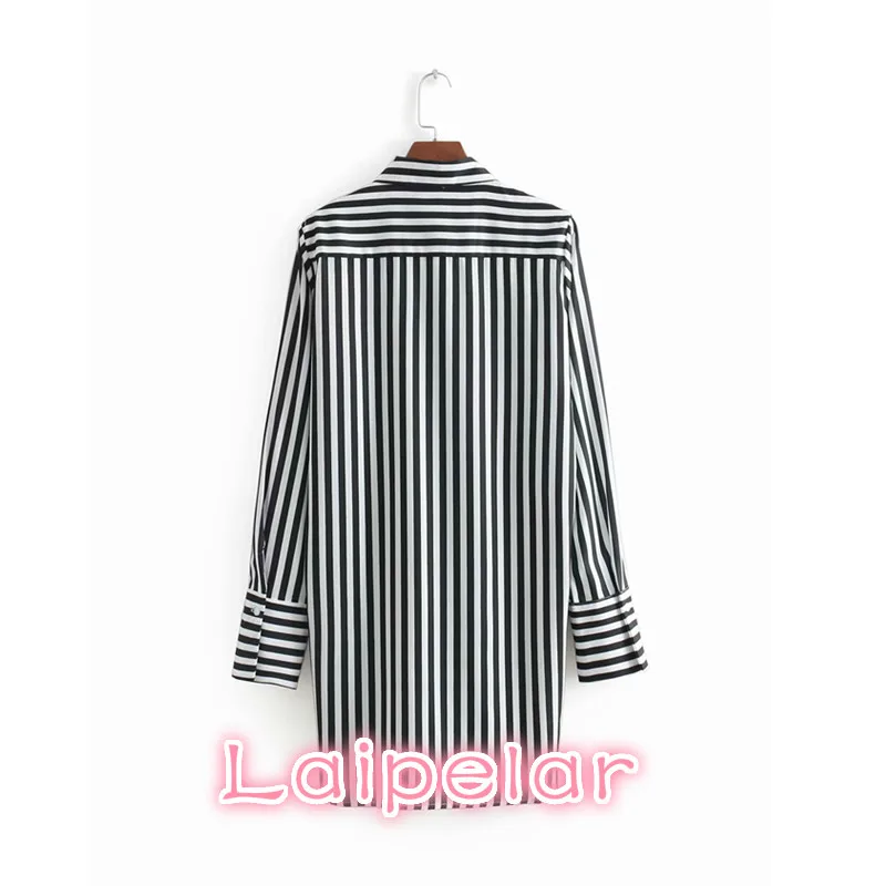 Vintage frauen shirts striped lange bluse langarm damen unregelmäßigen büro tops blusas koreanische mode kleidung streetwear