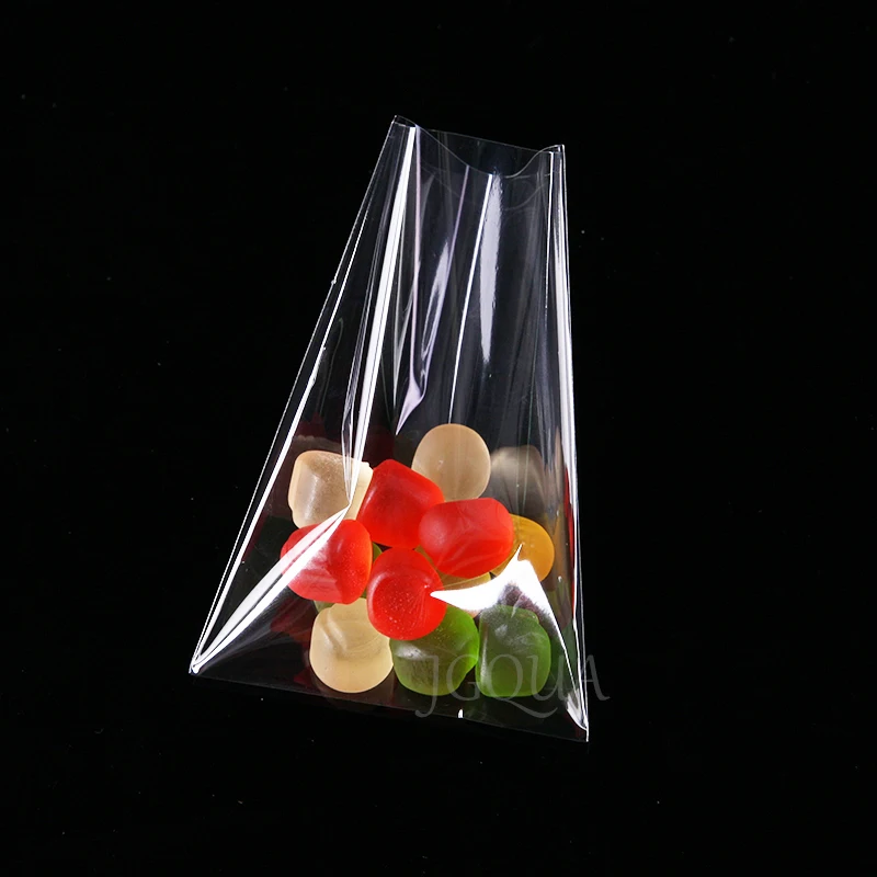 Thick Clear Flat Open Top OPP Plastic Bags For Candy Cookie Lollipop Packaging Card Packing DIY Christmas Wedding Party Gift Bag