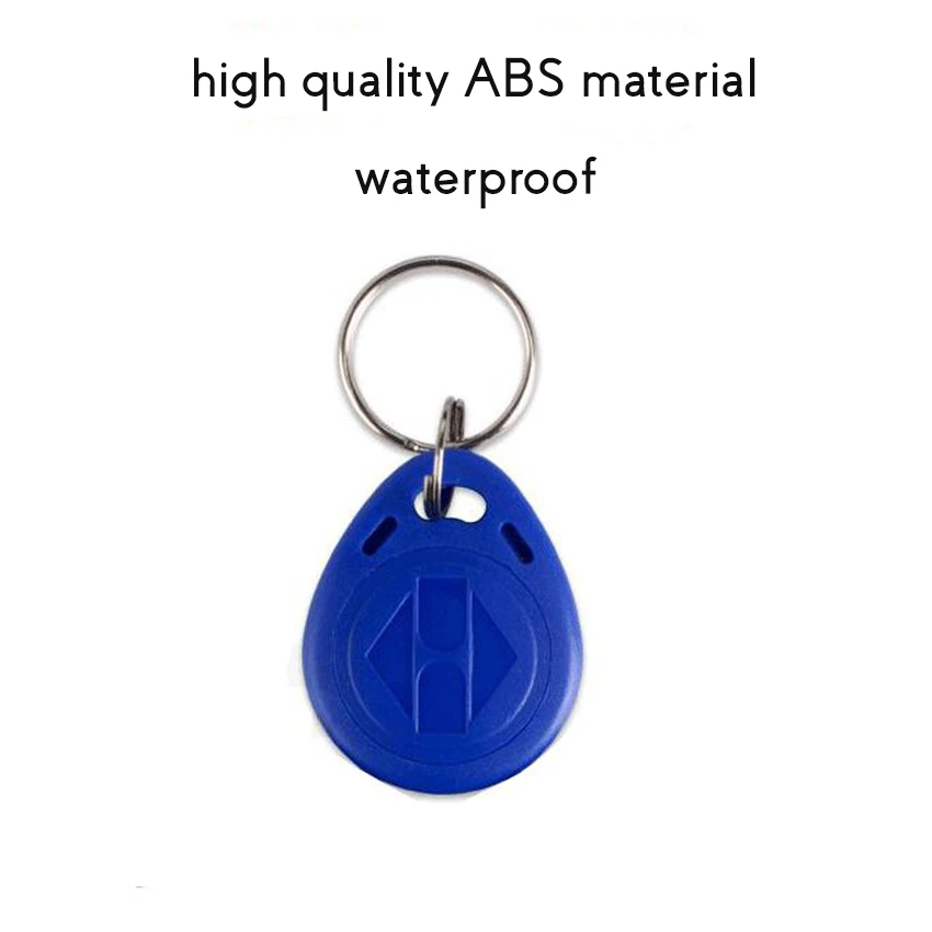 5 PCS/Lot Blue No.2 Keyfob Access Control Cards Blank Card Chip Card Door Proximity ID Token Tag ABS Keyfobs for Access System