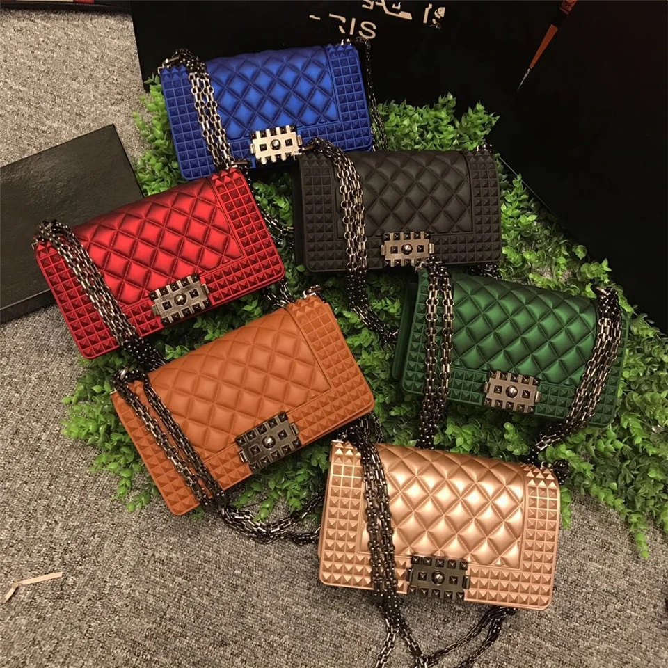 SGARR Fashion Women PVC Messenger Bags High Quality Chain Ladies Handbags Crossbody Bag 2024 Luxury Deisgner Female Shoulder Bag