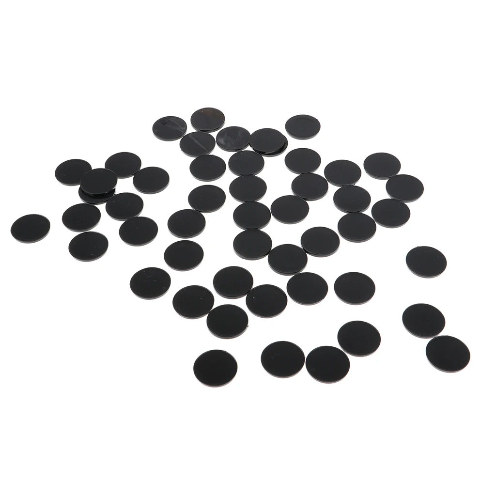 50pcs Plastic Round Base 22mm Miniature Display Stand RPG Wargames Accessory