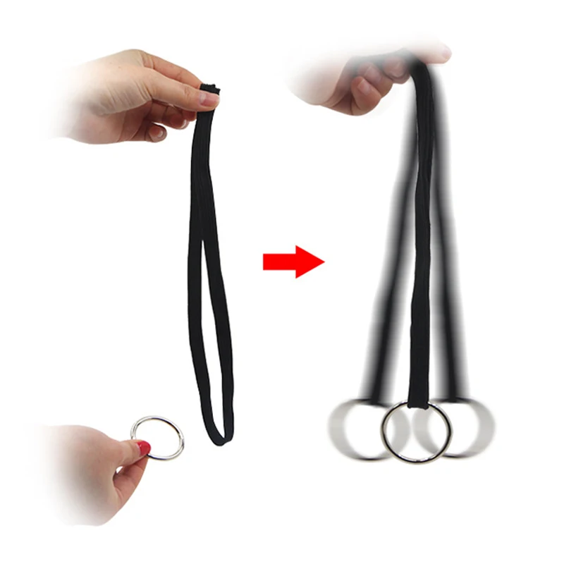 Ring and Loop Magic Tricks Funy Close Up Magia Ring and Rope Magie Hoop Rope Escape Illusion Mentalism Gimmick Props Accessories