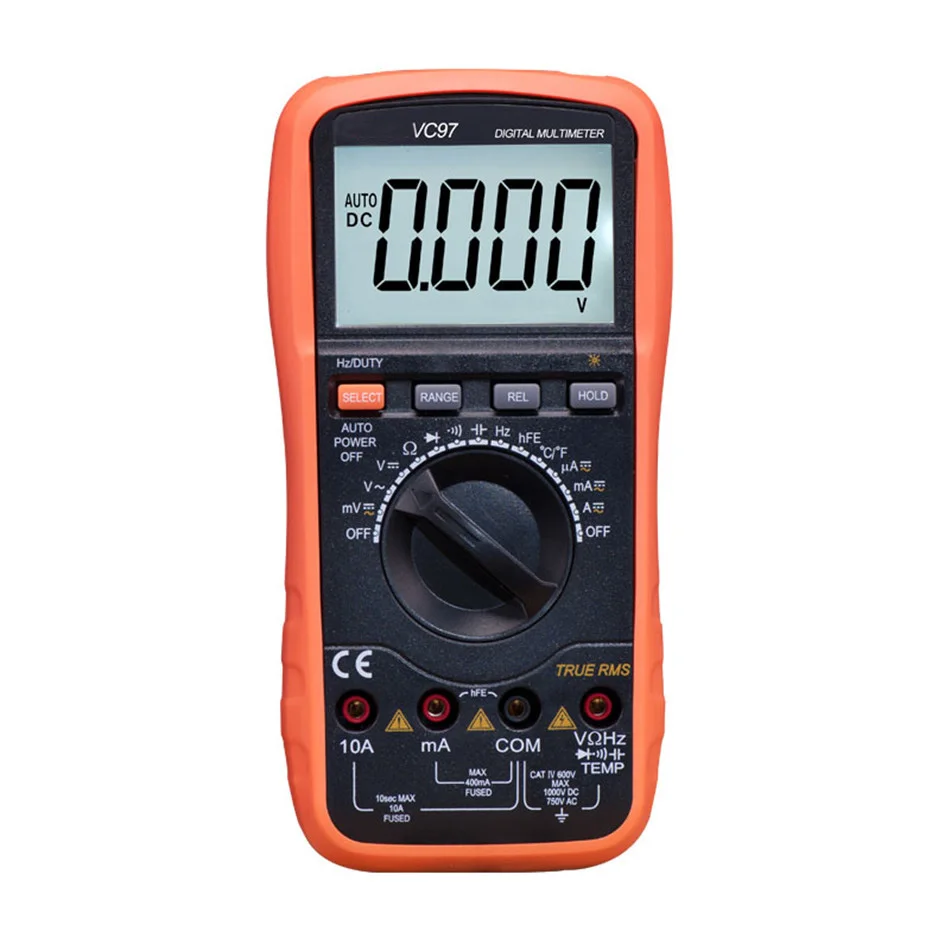 Professional True RMS Auto Range 4000 Counts Resistance Capacitance Frequency Temperature Victor Digital Multimeter