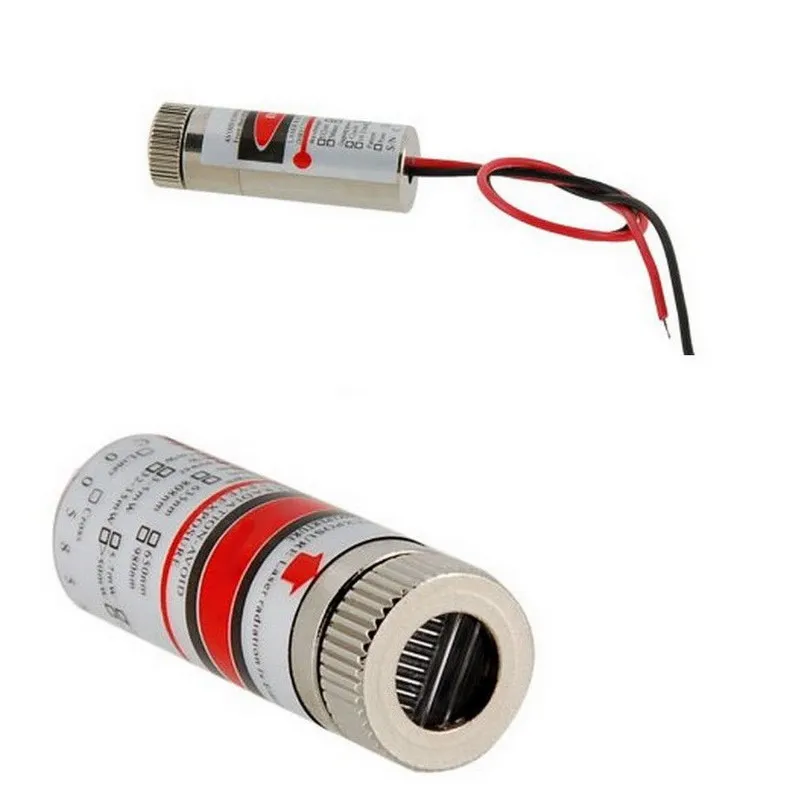 Módulo láser de línea roja de alta calidad, cabezal láser ajustable de 5V, 5mW, 650nm, grado Industrial libre, VE461, P50