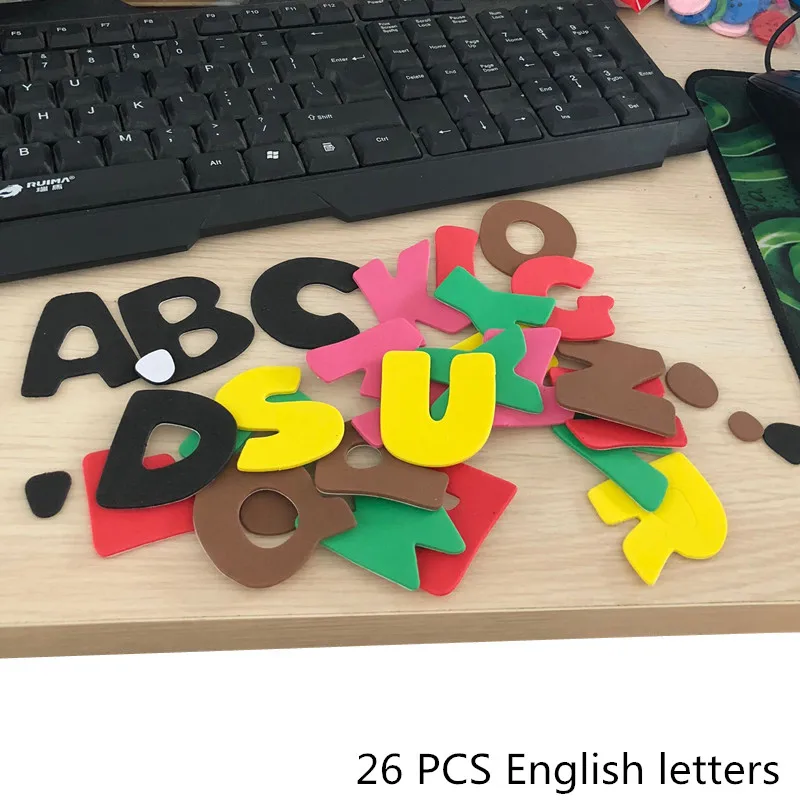 Eco-friendly EVA Foam Letter/Numbers/Animals Sticker Children Hand DIY Scrapbooking Sticker Craft Pegatinas Gift Toys Aufkleber