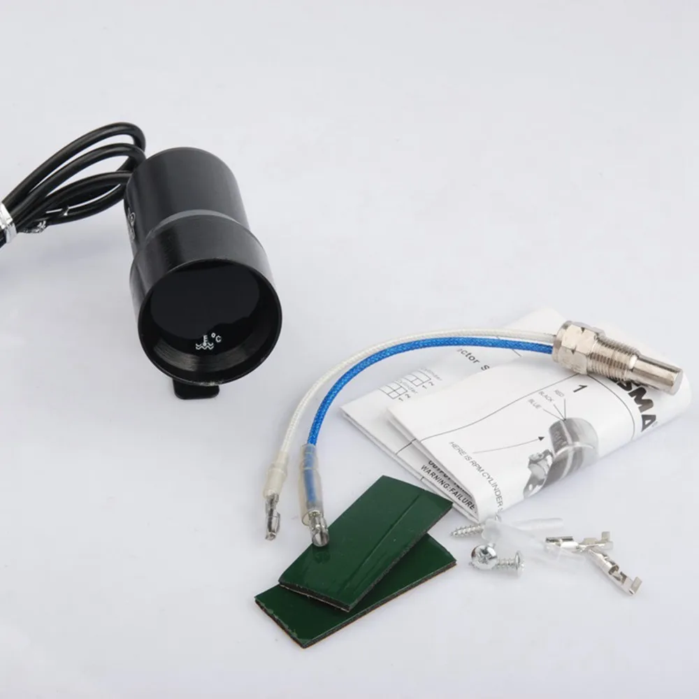37mm-Compact Micro Digital Smoked Lens Water Temperature Gauge Black For BMW E39 5-Series(OEM:EP-DGT8102) EP37BKWAT