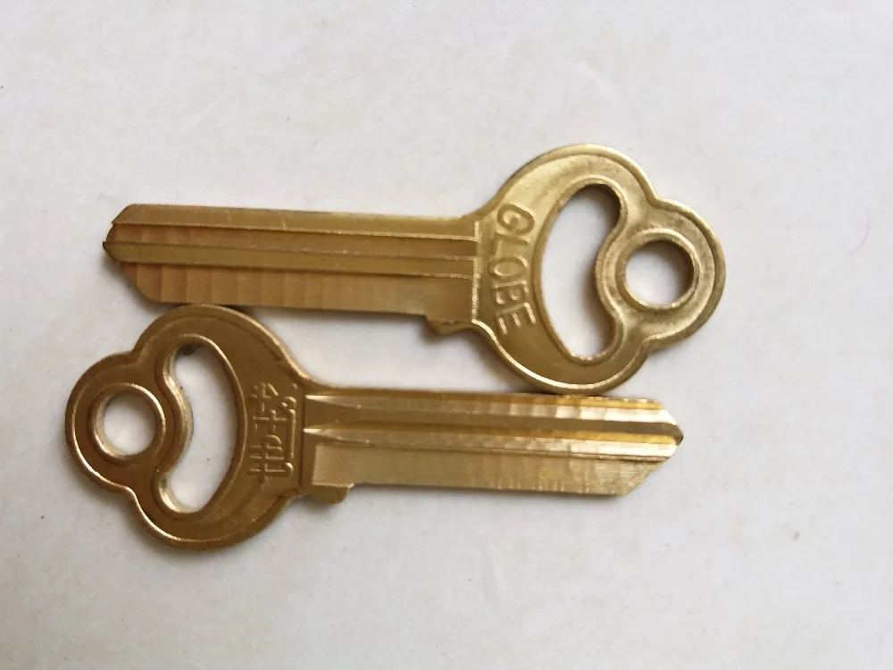 10pcs/lot House blank key Civilian Half circle key blanks Old Safety deposit box key Garage key blade 26mm x 7mm x 1mm