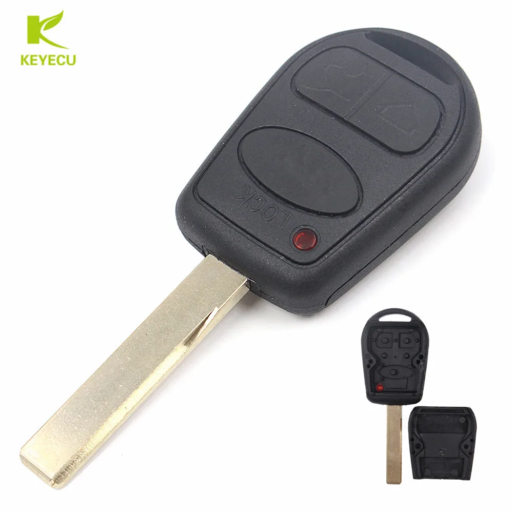 KEYECU Replacement Shell Remote Key Case Fob 3 Button for LAND ROVER Range Rover L322 HSE Vogue 2002-2006