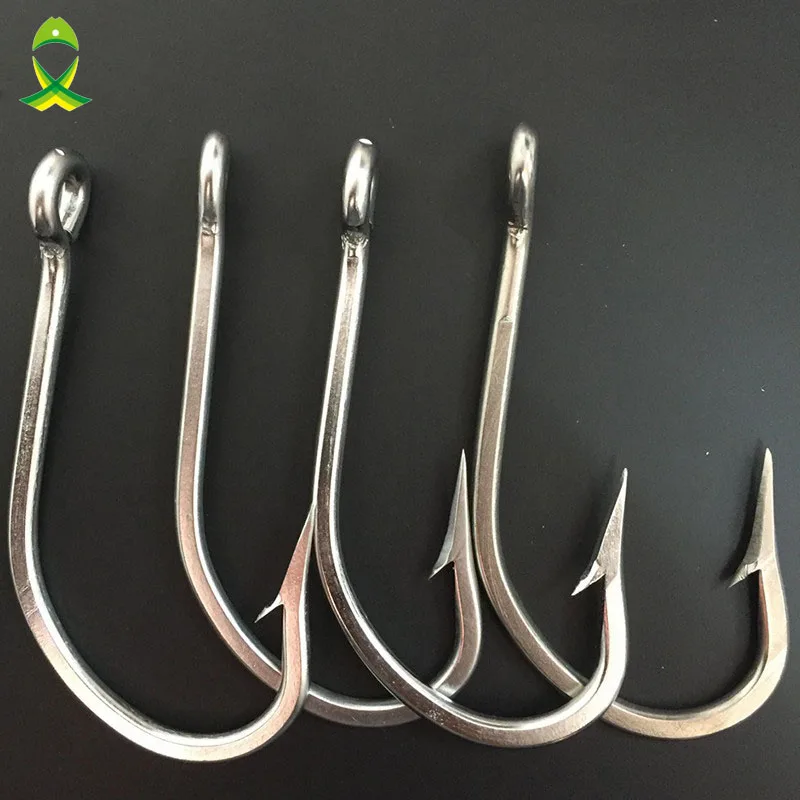 

JSM 5pcs 7731 Stainless Steel Fishing Hooks Big Game Fish Tuna Bait Large Fishing Hook Size 7/0 8/0 9/0 10/0 11/0 12/0 13/0 14/0