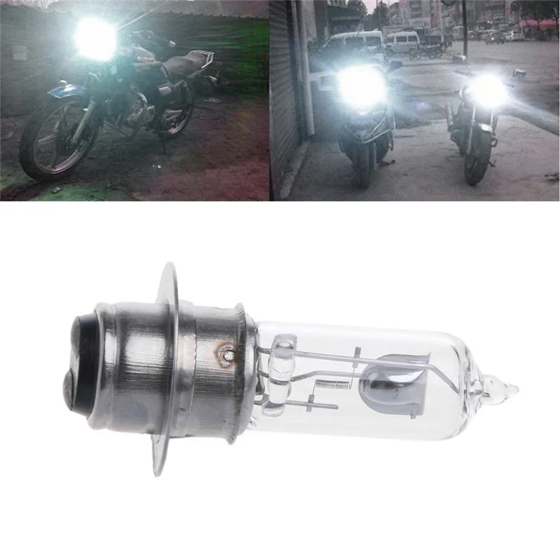 P15D-25-1 DC 12V 35W White Halogen Headlight Bulb Lamp For Motorcycle Electric Vehicle