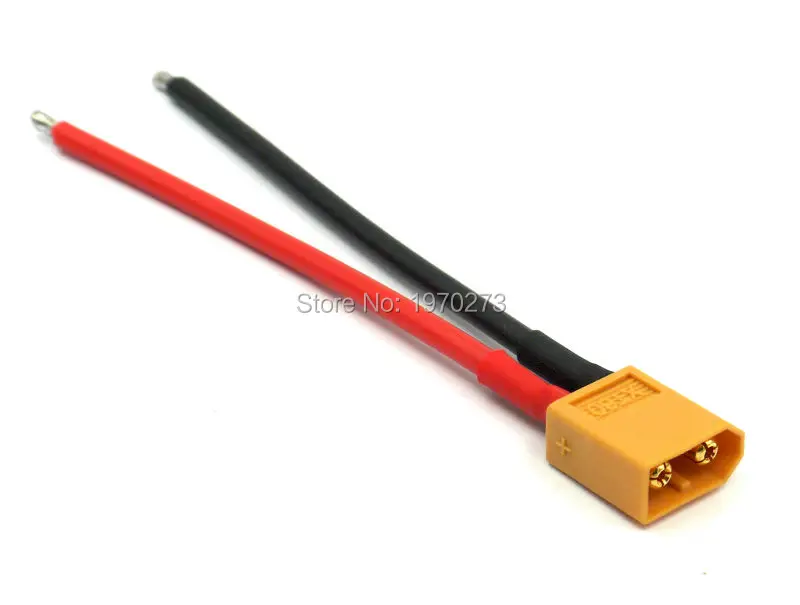 Wholesale XT60 Male Plug 12AWG 10cm With Wire