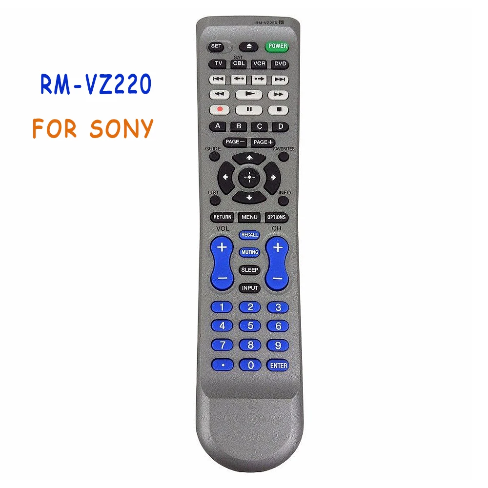 

New Original RM-VZ220 Remote Control For SONY RMVZ220 SAT TV DVD BD PLAYER DVR VCR 4-Device Controle RC2645503/01 Commander