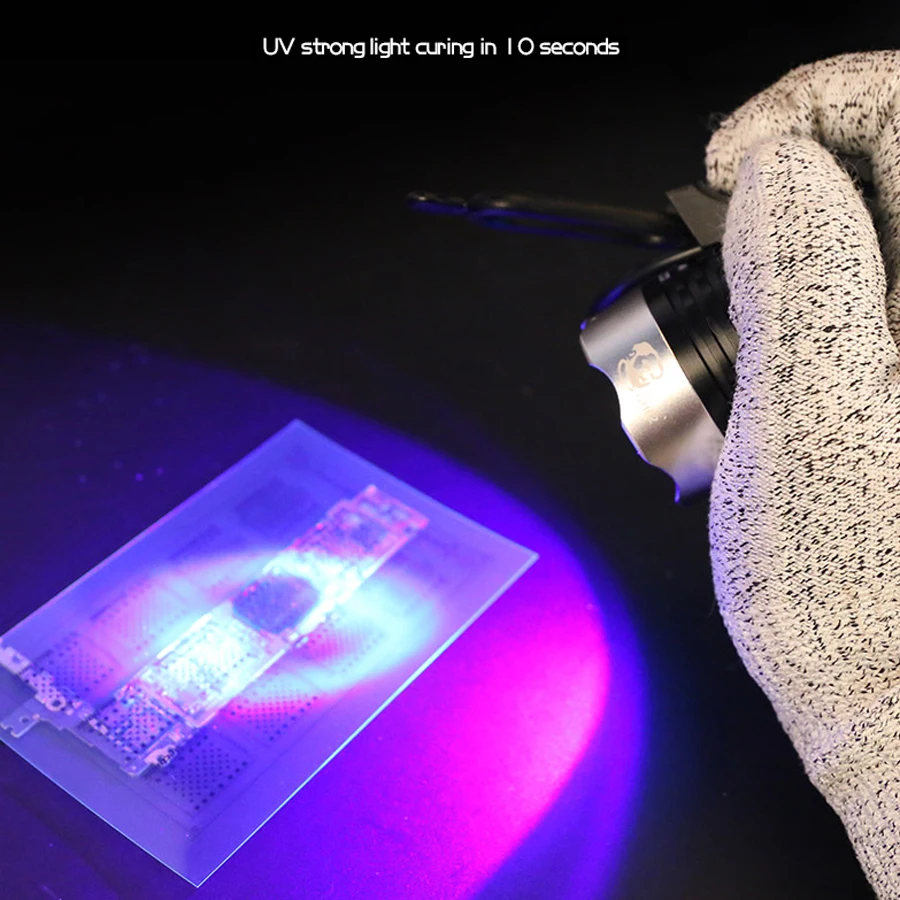 MECHANIC UV Curing Adhesive Green Oil Heating Lamp Multipurpose Mainboard CHIP Maintenance BGA Violet LED