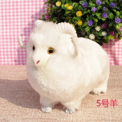 simualtion white goat model mini 13*8*11cm sheep, plastic& furs toy handicraft,home decoration Xmas gift w5749