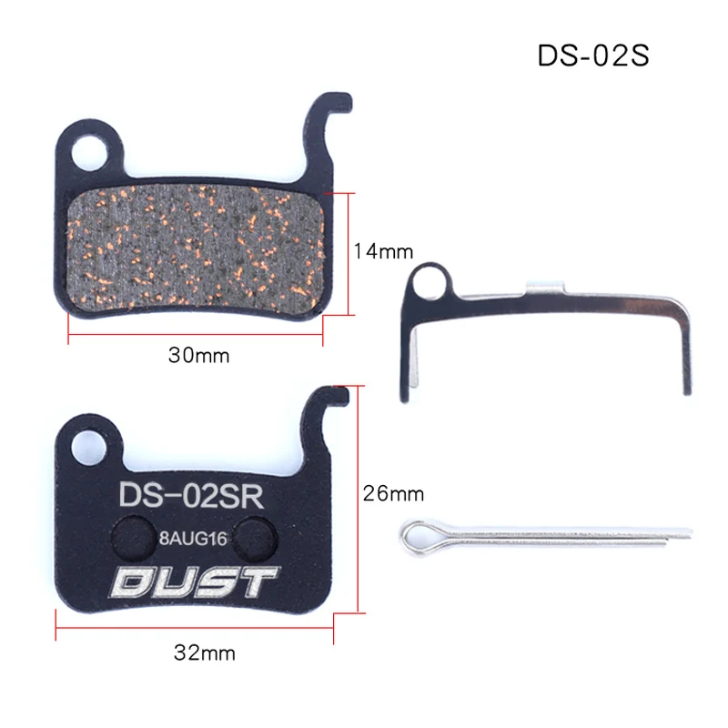 DUST 1 Pair MTB Bike Brake Pads Mountain Bicycle Disc Brake Pads semi-metallic Material for Hydraulic/Line Pulling  Disk Brake