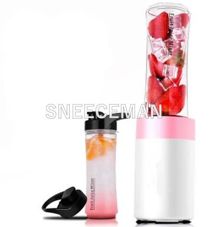 Mini Electric Juicer, Portable Blender Drink Bottle Smoothie Maker Ice Crusher