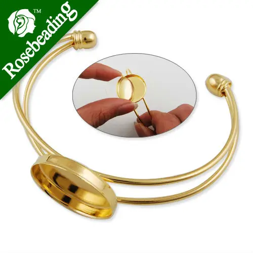 

Bracelet With 25*25MM Round Setting,Cuff,Adjustable,bracelet blanks,cuff bracelet blank,Sold 10PCS Per Lot