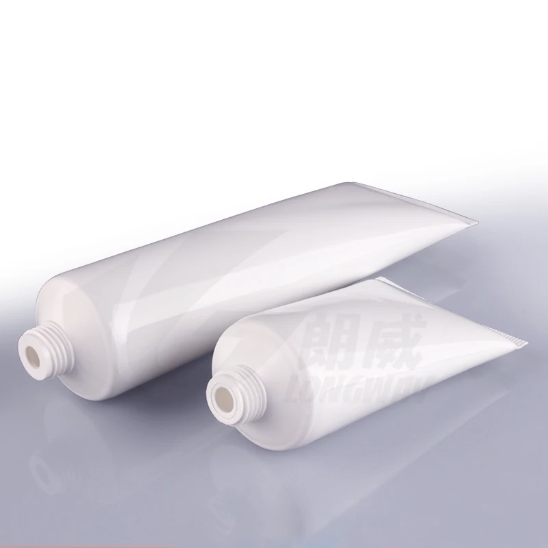 Capacity 50g/ml 200pcs/lot Capping all white hose, cleanser lotion points bottling 50ml soft tube ,plastic soft bottle