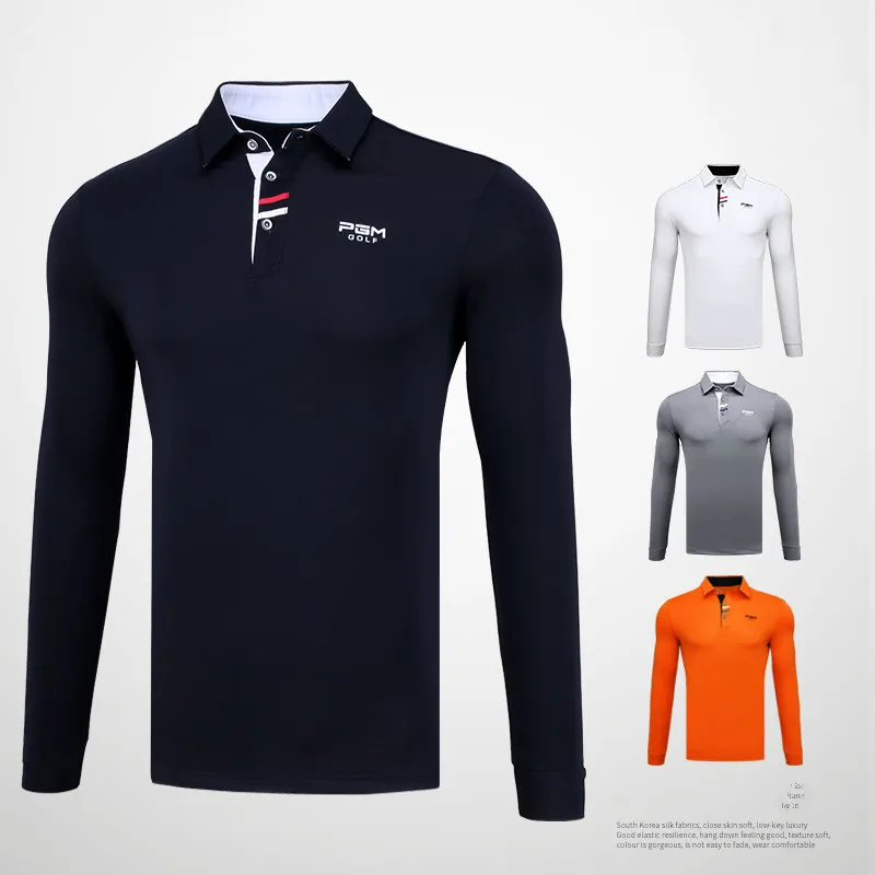 

Men's Long Sleeves T-shirt Golf Shirt Golf Game Polo Shirt Golf Match Ball Suit