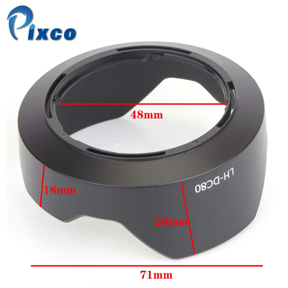 

Pixco LH-DC80 Bayonet Mount Lens Hood For Canon PowerShot G1 X Mark II Camera