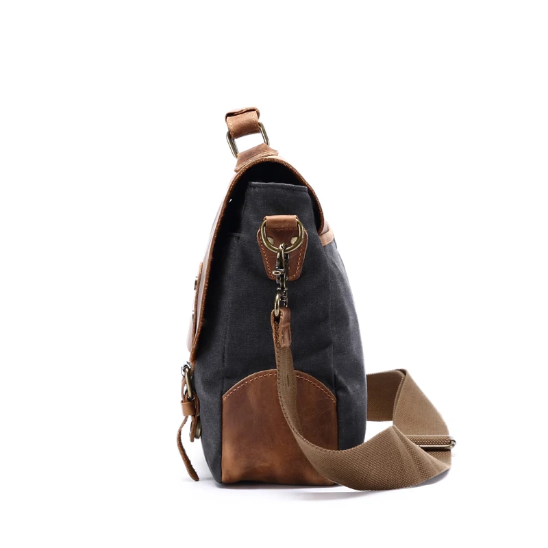 Bolsa casual masculina, bolsa de lona para trabalho e escritório, pasta de trabalho, bolsa de couro grande, portátil, crossbody, para laptop, escola