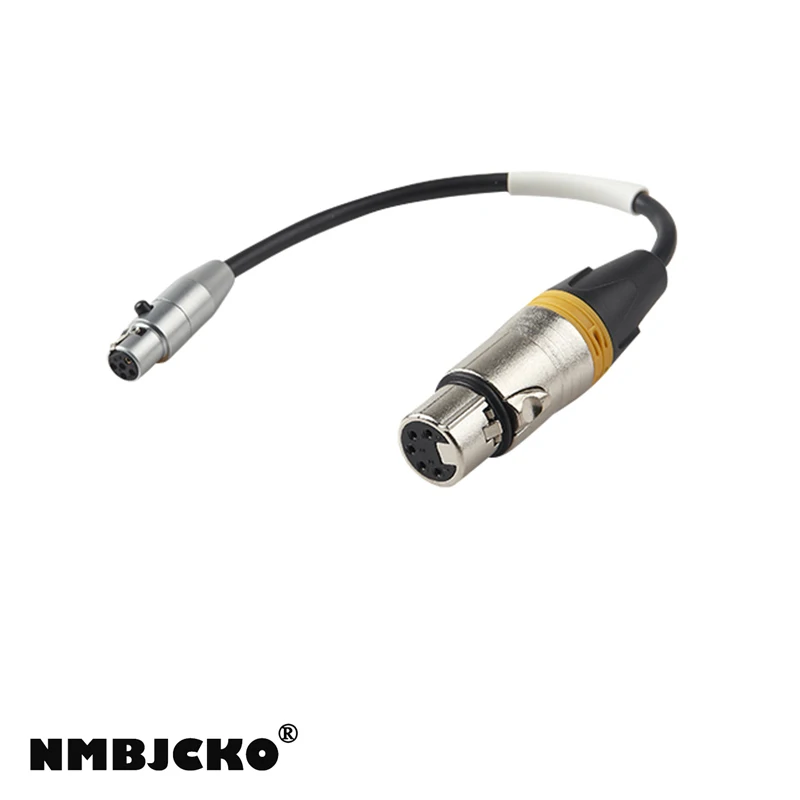 NMBJCKO 5Pin Mini Xlr konektor wanita ke 5pin Xlr konektor Wanita kabel Audio Rakitan