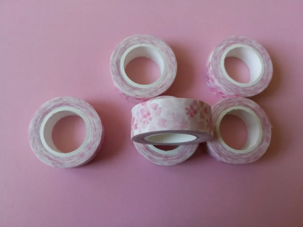 2pcs/lot Lovely sakura Washi Tape DIY decoration Scrapbooking Sticker Label Masking Tape School Office Supply