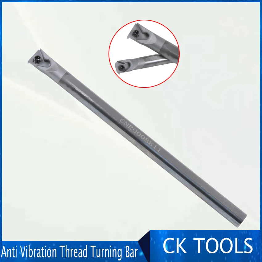 long tool life 5mm-25 CNR thread solid carbide  full screw anti vibration boring bar tool holder Cutting Tool Threading lathe