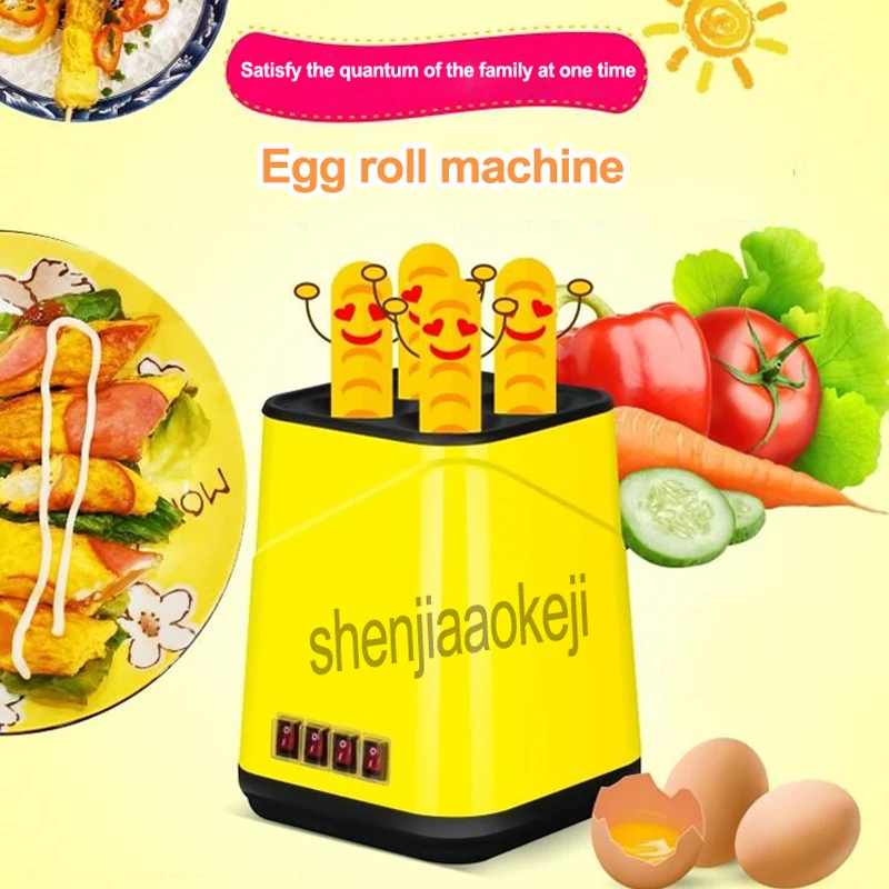 Automatic Egg roll machine electric Egg Boiler Cup Omelette Breakfast maker Non-stick Kitchen Cooking Tool 220V /50hz 500w