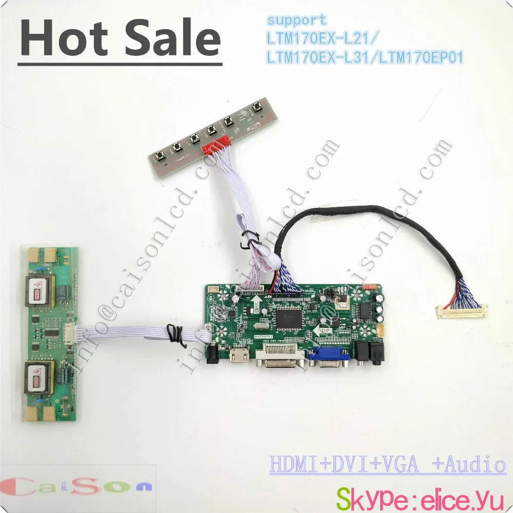 

LCD driver board compliant with LTM170EX-L21/LTM170EX-L31/LTM170EP01