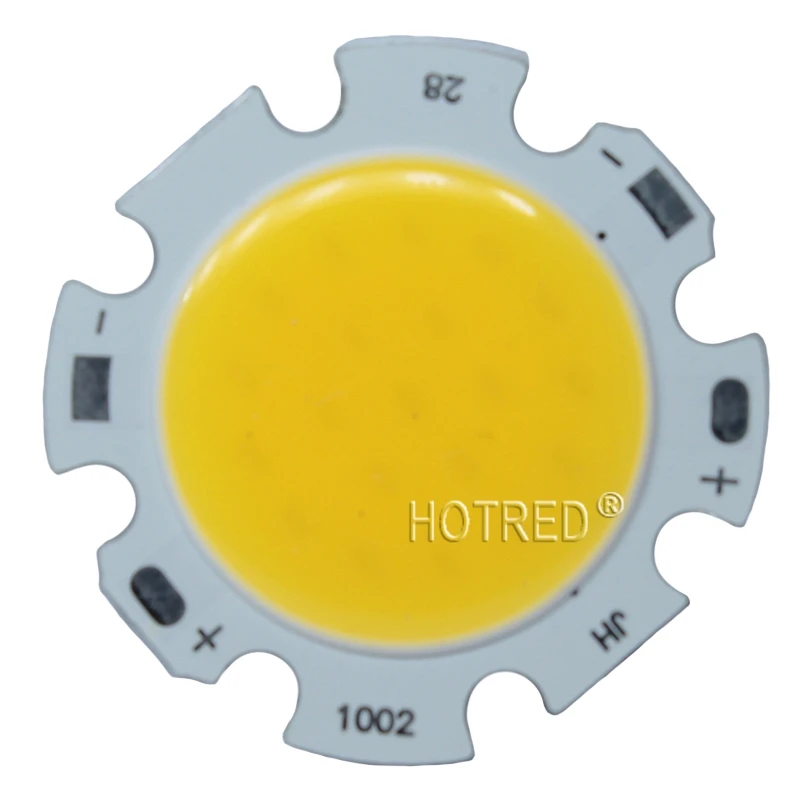 3W 5W 7W 10W COB LED 램프 전구, 중립 화이트 쿨 화이트 따뜻한 화이트 Led 조명 DIY/전구 조명 28mm 20mm 다이오드, 10 개