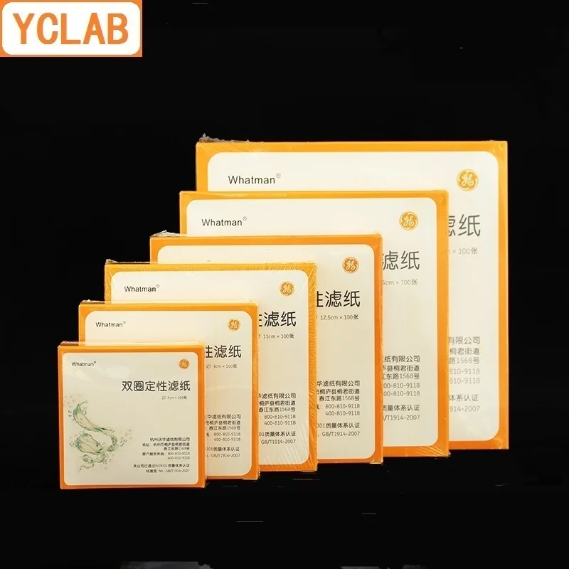 YCLAB 9cm Qualitative & Quantitative Filter Paper Fast / Medium / Slow Speed Oil Detection Test Circular Round 100PCS / Pack