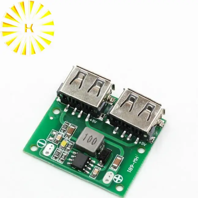 9V 12V 24V to 5V DC-DC Step Down Charger Power Module Dual USB Output Buck Voltage Board 3A Car Charge Regulator 6-26V Connector