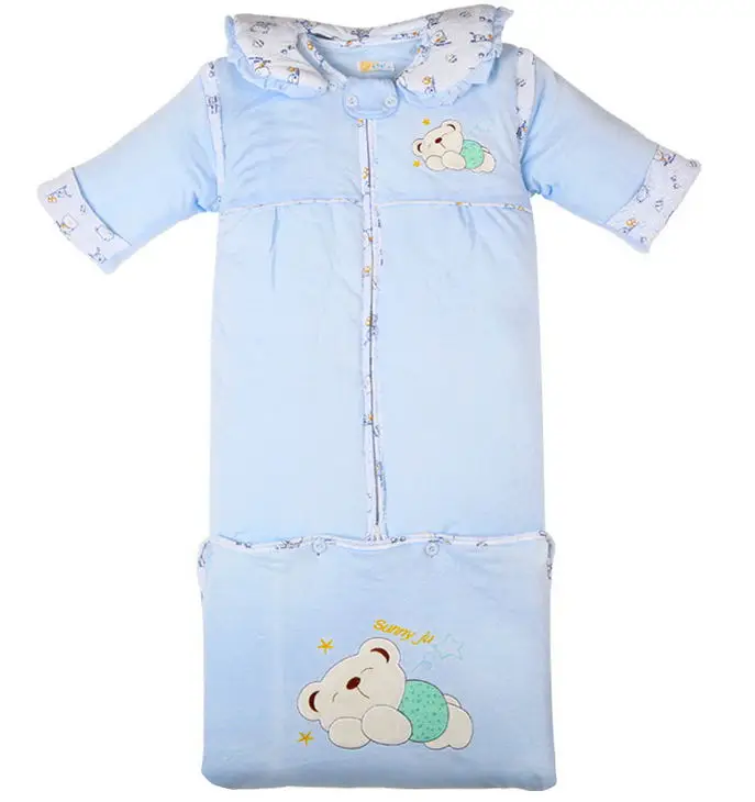 

0-2 yearsBaby bear Dongkuan baby sleeping bags lengthened removable storage cylinder cover thick pajamas M No.