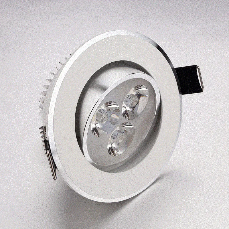 Epistar-Lámpara led redonda de techo, foco empotrable regulable de 6w, 9W, 12w, 15W y 21W, 110V-220V