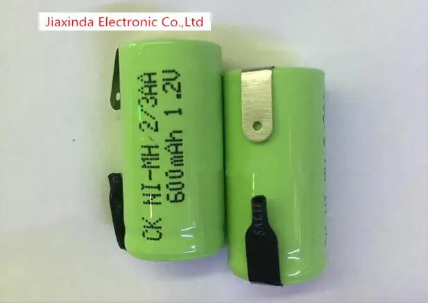 NEW battery  2/3AA 600mAh 1.2V Ni-MH Rechargeable batteries  FS850 FS829 Razor battery 2/3AA600mAh1.2V witrh leg