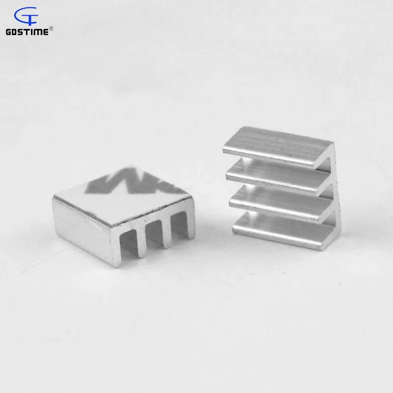 

Gdstime 50 pcs Aluminum Heatsink 11x11x5mm PC VGA RAM Memory Cooler 5mm x 11mm Heat Sink for PC Chipest Cooling