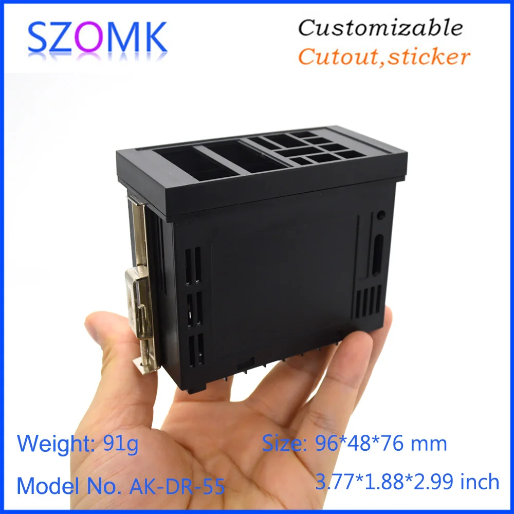 1Piece 96*48*76mm plastic enclosure pluggable connectors cabinet for digital display temperature control instrument housing