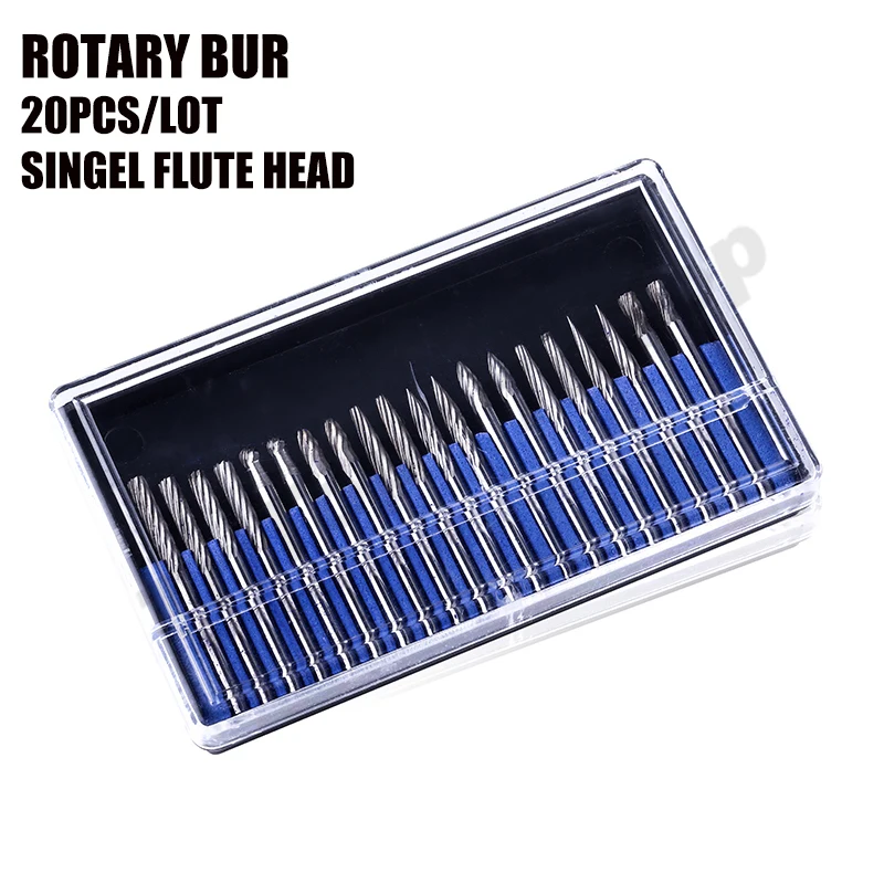 High Quality 20pcs  singe flute head set 1/8